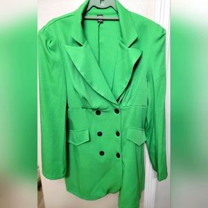 Green dress blazer